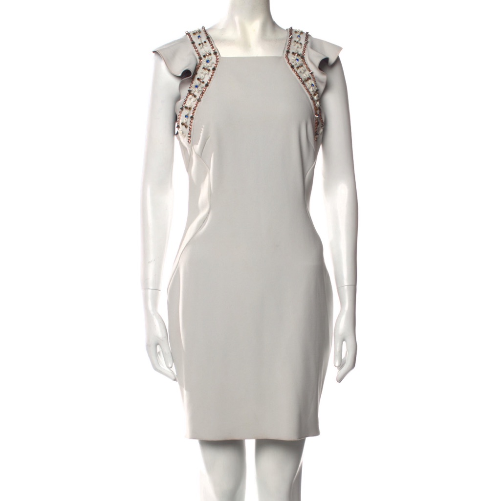 Xs | Pinko Dress With Beading Embellished Design
